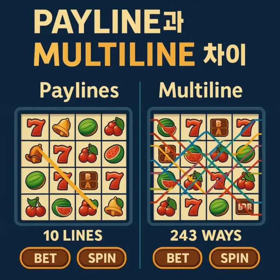 Paylines vs. Multiline in Slots โ What's the Difference?