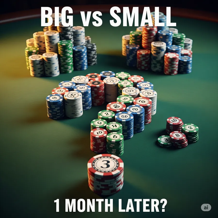 $700 vs. $35 โ What a Month of Different Bet Sizes Decides