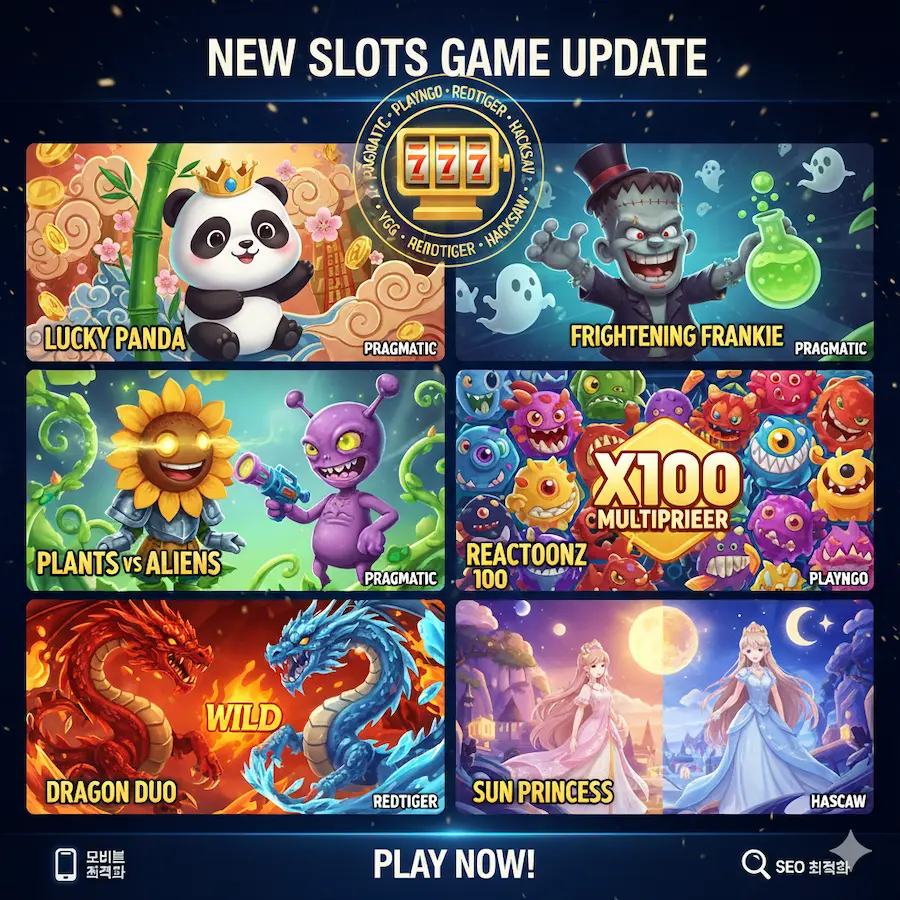 Newly Added Slot Game Lineup Revealed