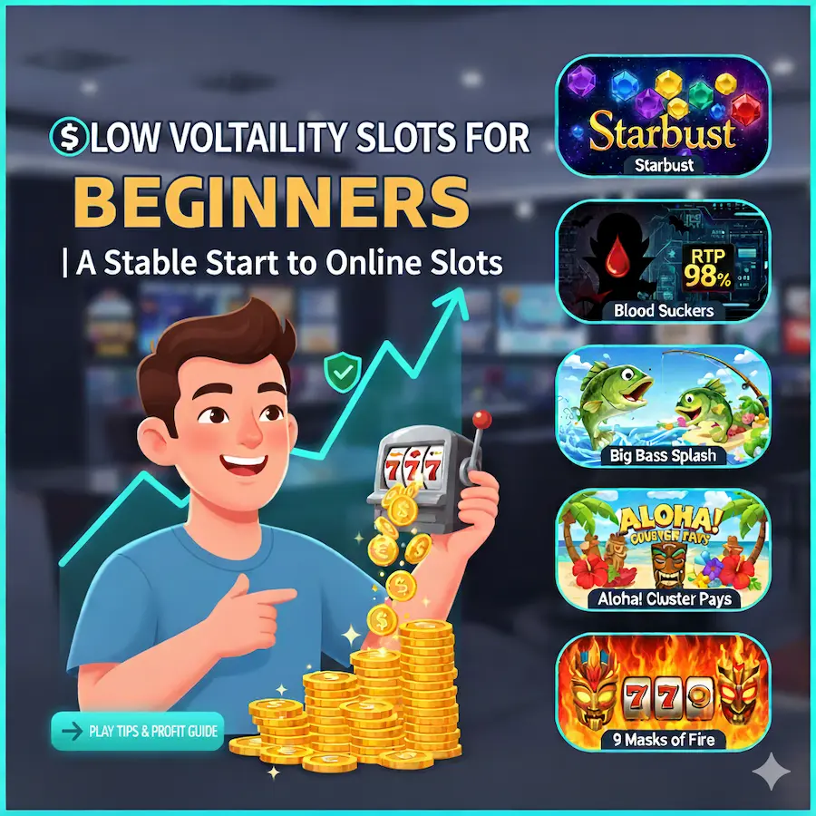 Low-Volatility Slots Recommended for Beginners