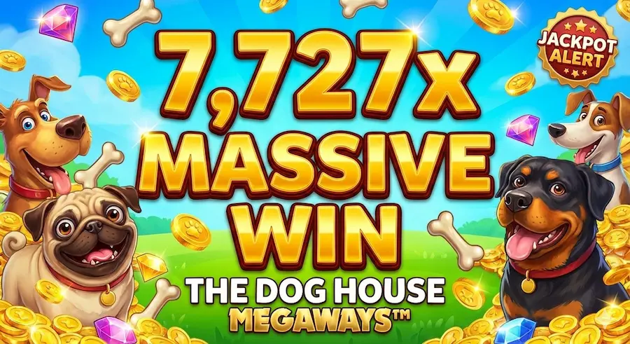 A 7,727x Jackpot Lands on The Dog House Megaways