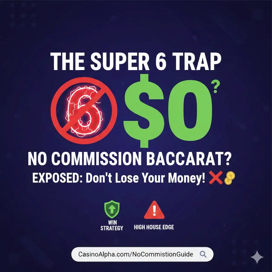 How to Avoid the Super 6 Payout Trap in No Commission Baccarat