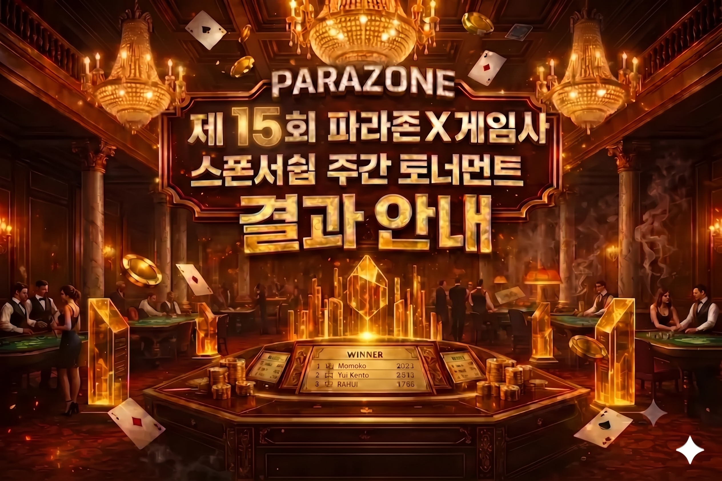 15th Parazone X Game Provider Sponsorship Weekly Tournament Results