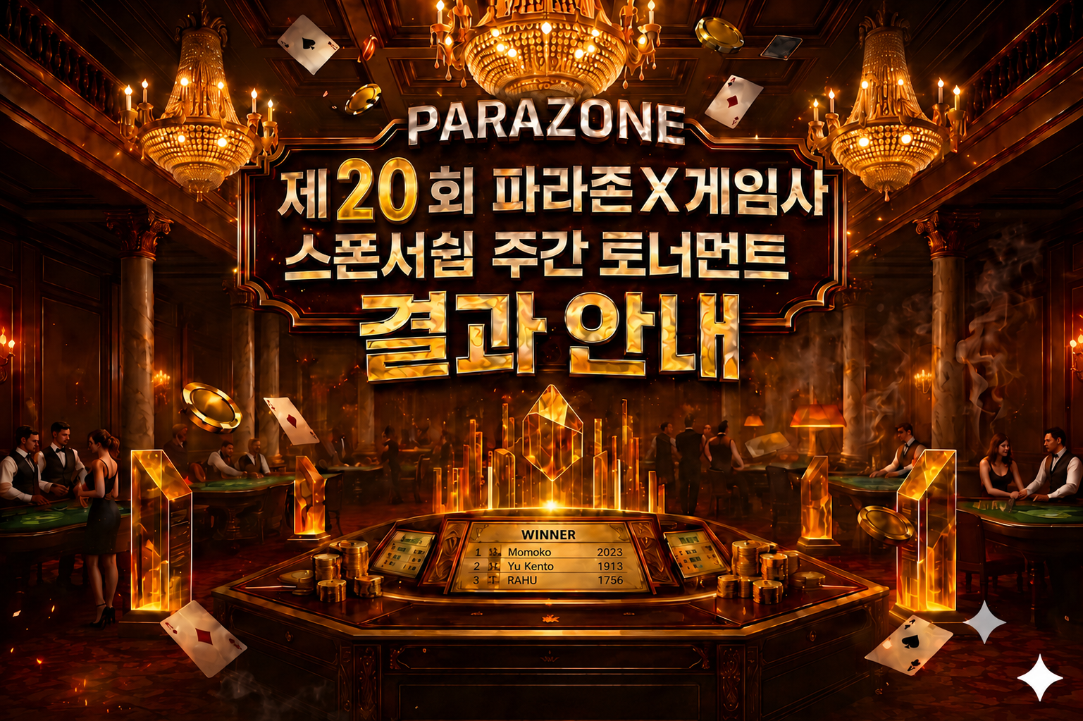 20th Parazone X Game Provider Sponsorship Weekly Tournament Results